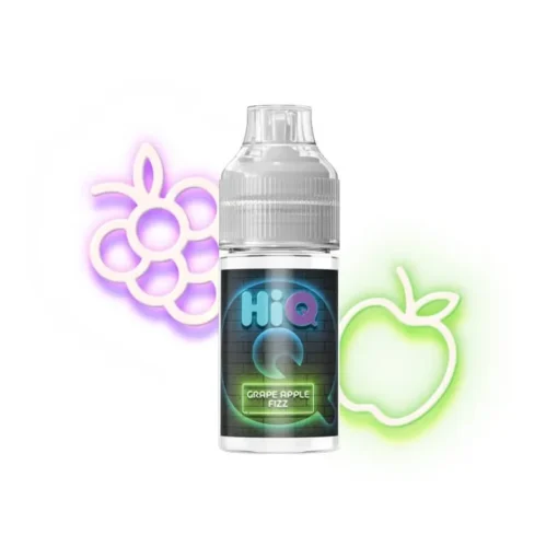 Οπτική απεικόνιση της συσκευασιάς HiQ Flavor Shot Grape Apple Fizz 30ml.