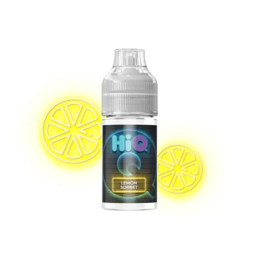 Οπτική απεικόνιση της συσκευασιάς HiQ Flavor Shot Lemon Sorbet 30ml.