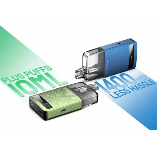 Οπτική απεικόνιση της συσκευής Eco Nano Plus Pod της Vaporesso σε 2 χρώματα