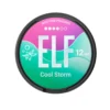 Οπτική απεικόνιση της συσκευασίας που περιέχει τα Elf Bar Nicotine Pouches Cool Storm