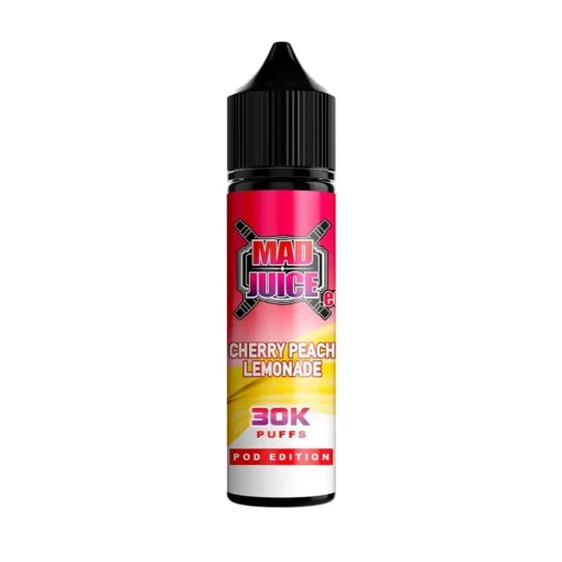 Οπτική απεικόνιση του Mad Juice Pod Edition Cherry Peach Lemonade σε μπουκάλι 60ml.