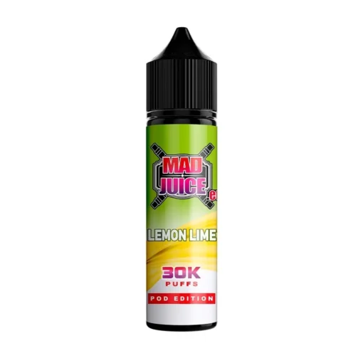 Οπτική απεικόνιση του Mad Juice Pod Edition Lemon Lime σε μπουκάλι 60ml.