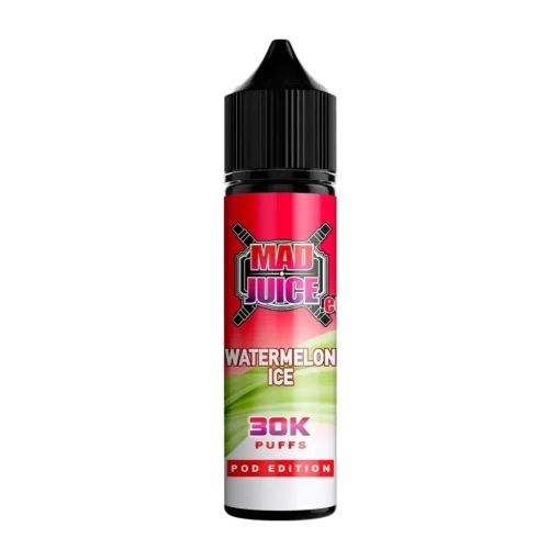 Οπτική απεικόνιση του Mad Juice Pod Edition Watermelon Ice σε μπουκάλι 60ml.
