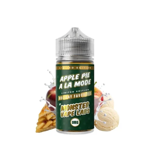 Οπτική απεικόνιση της συσκευασίας του Monster Vape Apple Pie A La Mode 30/120ml