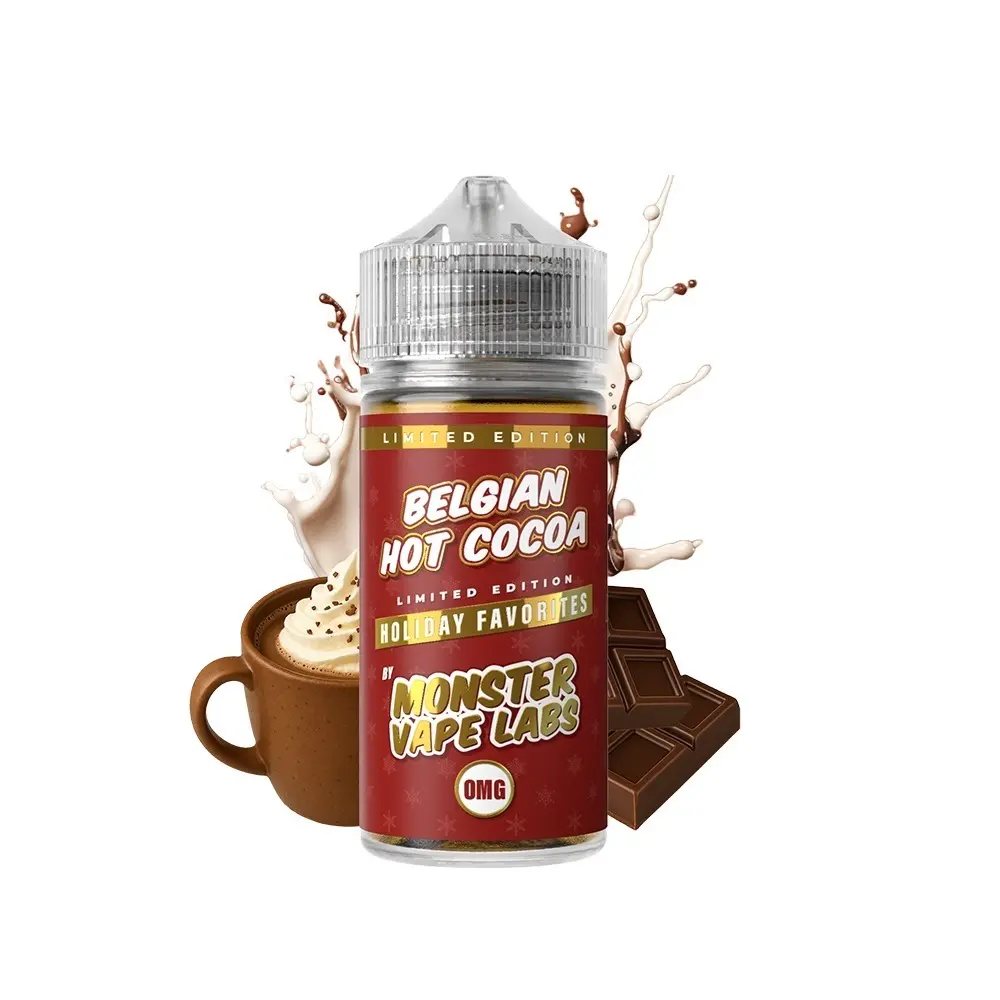 Monster-vape-belgian-hot-cocoa-30ml120ml-vaporstation | Vaporstation.gr Οπτική απεικόνιση της συσκευασίας του Monster Vape Belgian Hot Cocoa 30120ml