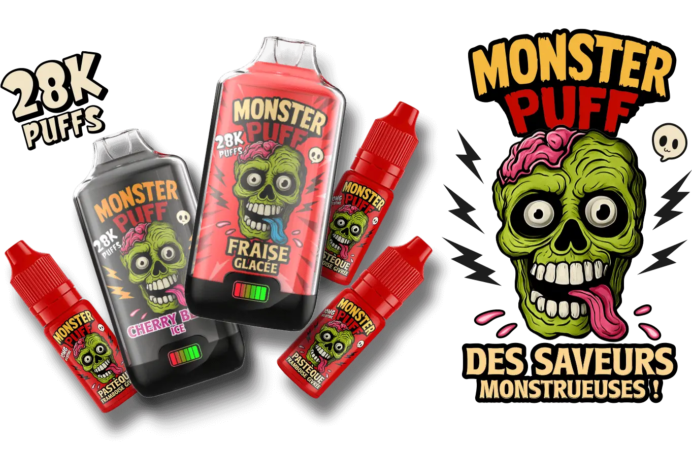 Monster-puff-28k-banner-products-vaporstation | Vaporstation.gr Προωθητικό banner για τα big puff disposables Monster Puff 28K