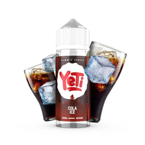 Οπτική απεικόνιση του Yeti Summit Cola Ice σε μπουκάλι 120ml.