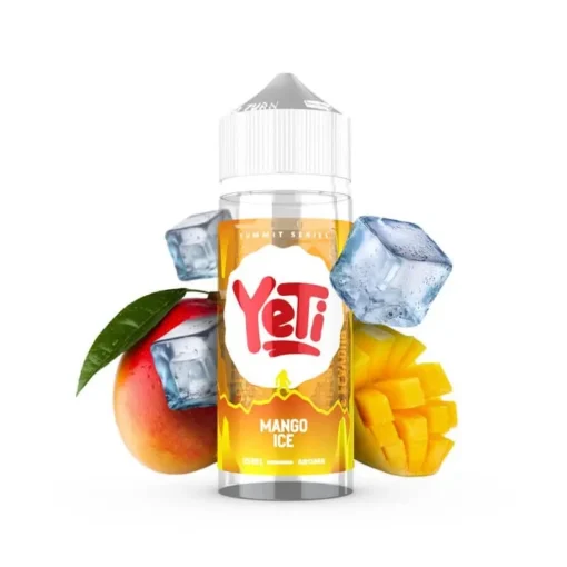 Οπτική απεικόνιση του Yeti Summit Mango Ice σε μπουκάλι 120ml.