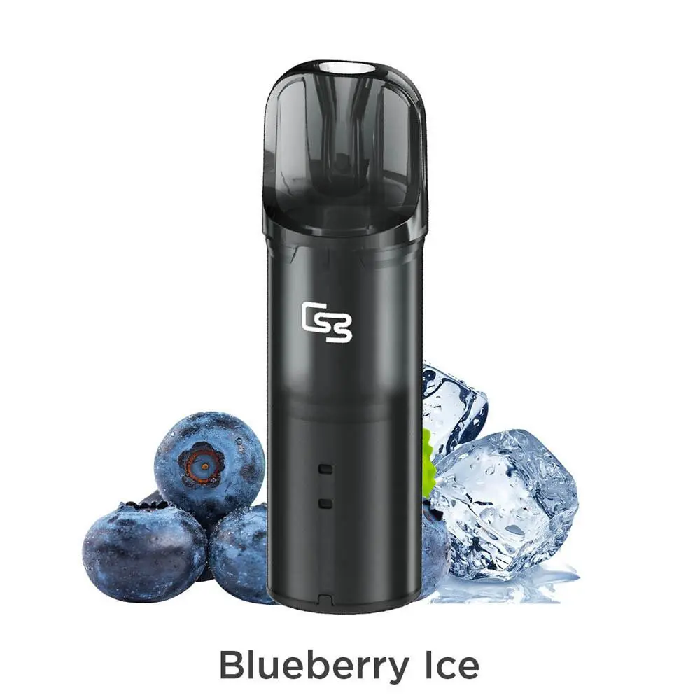 Geek-bar-elite-20mg-2ml-prefilled-dexameni-1tem-blueberry-ice | Vaporstation.gr Οπτική απεικόνιση του προγεμισμένου pod για το Geek Bar Elite με γεύση Blueberry Ice