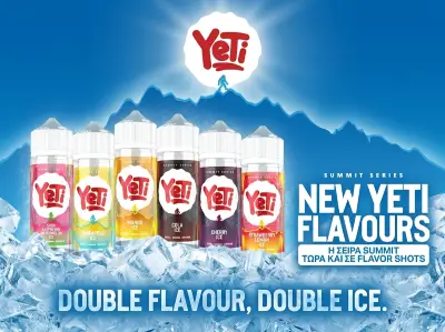 Yeti-summit-flavor-shots-banner-small | Vaporstation.gr Διαφιμηστικό banner για τα Yeti Summit 120mg