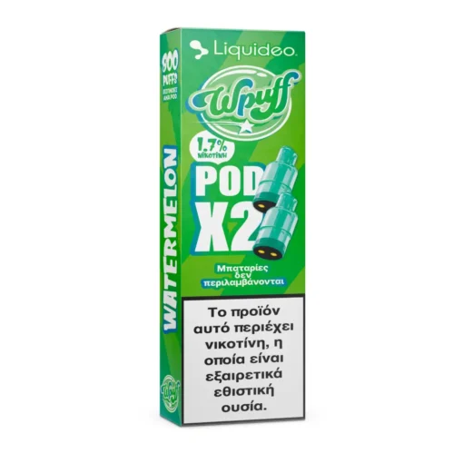 Οπτική απεικόνιση της ανταλλακτικής δεξαμενής για το Liquideo Wpuff 20 Με γεύση καρπούζι