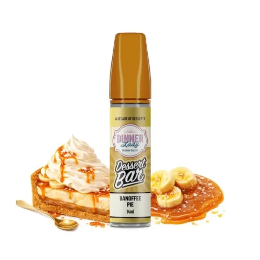 Οπτική απεικόνιση του Dinner Lady Dessert Bar Banoffee Pie σε μπουκάλι 60ml.
