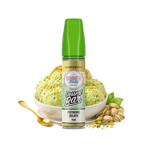 Οπτική απεικόνιση του Dinner Lady Dessert Bar Pistachio Gelato σε μπουκάλι 60ml.