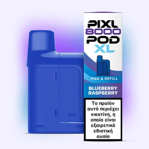Οπτική απεικόνιση του PIXL 8000 Prefilled Pod Blueberry Raspberry