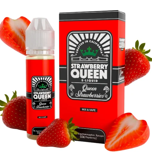 Οπτική απεικόνιση του Strawberry Queen Queen Strawberry σε μπουκάλι 60ml