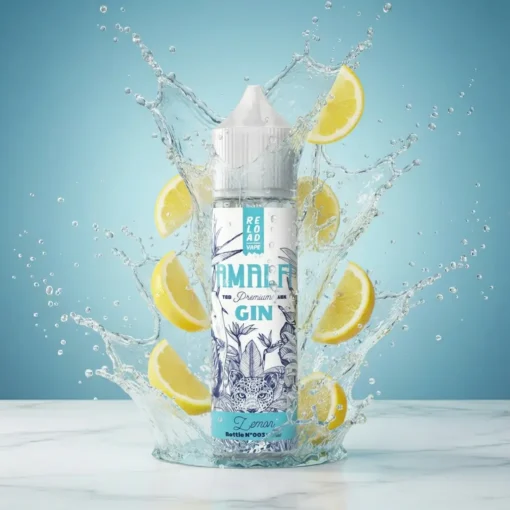 Οπτική απεικόνιση του Reload Vape Amalfi Gin Lemon σε μπουκάλι 60ml