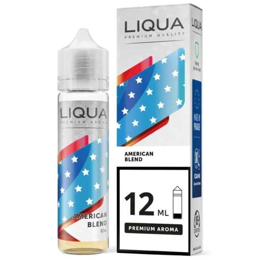 Οπτική απεικόνιση του Liqua American Blend σε μπουκάλι 60ml