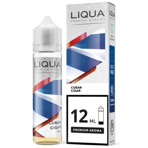 Οπτική απεικόνιση του Liqua Cuban Cigar σε μπουκάλι 60ml
