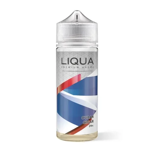 Οπτική απεικόνιση του Liqua Cuban Cigar σε μπουκάλι 120ml