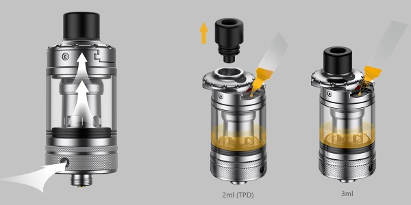 ASpire Nautilus 322 airflow/fill